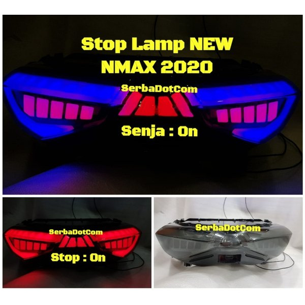 Stop Lamp Lampu Stop NEW NMAX 2020 Blue Sein Running Sequential no wuming jpa cks aes