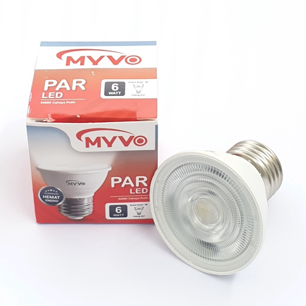 Myvo Par 6w 220V E27 Lampu Led Halogen Spotlight Mangkok 6w