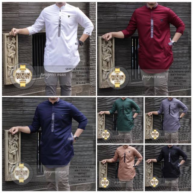  BAJU  KOKO  PAKISTAN PRIA LENGAN 3 4 FASHION MUSLIM PRIA LIS  