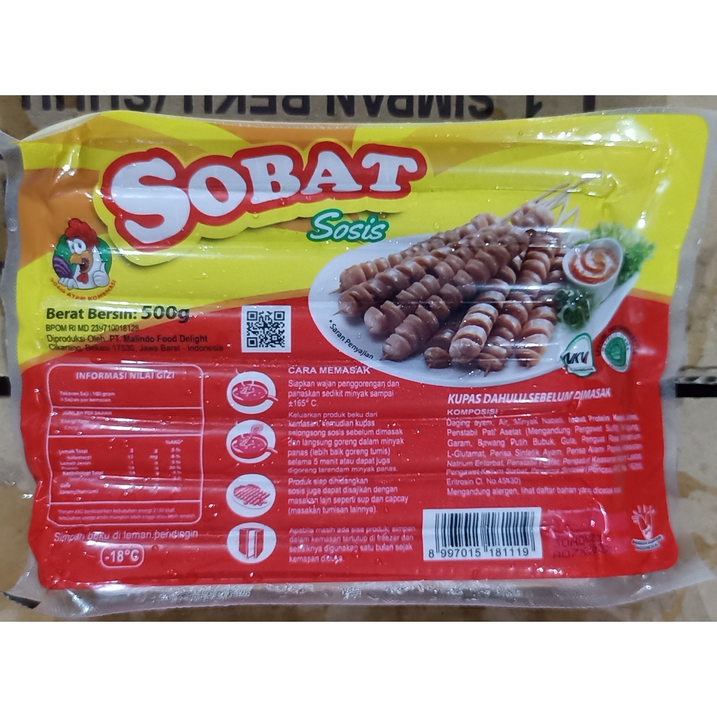 

Sobat Sosis Ayam Kombinasi Long isi 15pcs