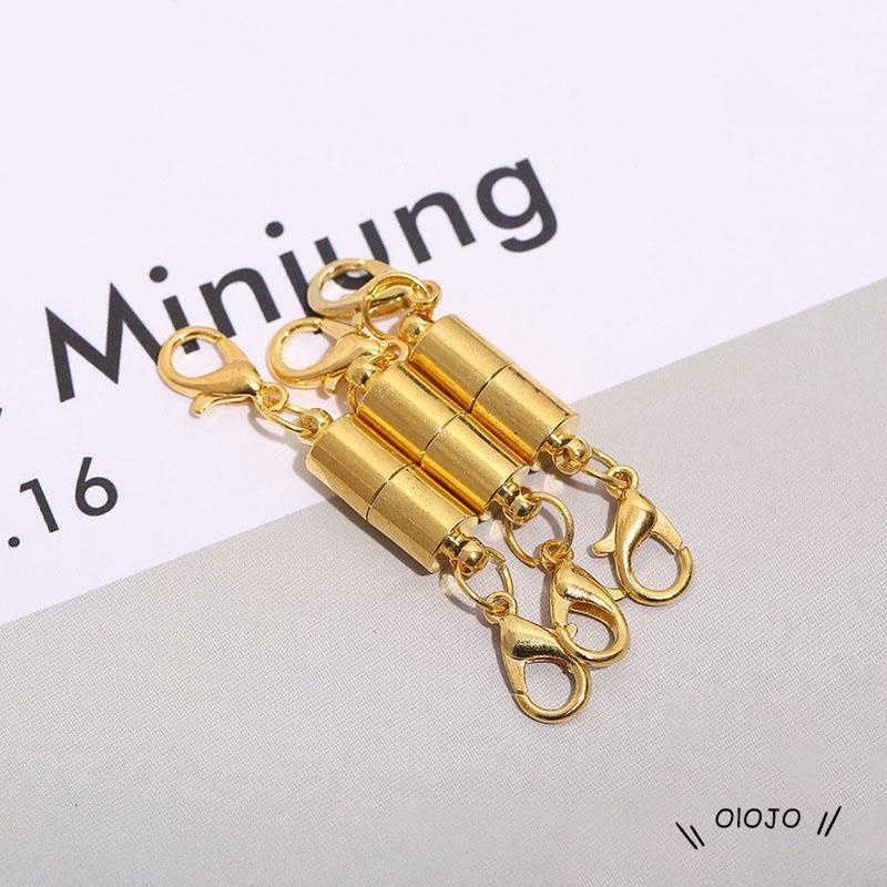 【COD】Kalung Rantai Dengan Gesper Magnet Hias Berlian Imitasi Untuk Hijab