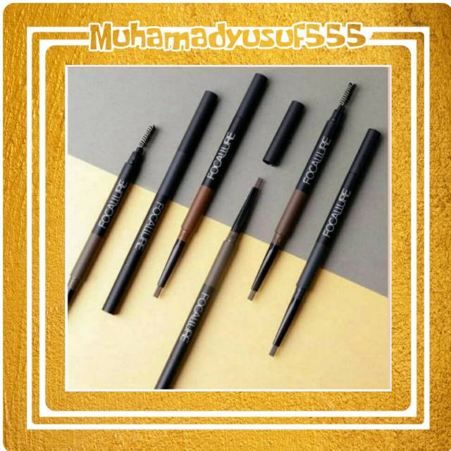 Focallure 3 In 1 Auto Brow Pencil Original Pensil Alis