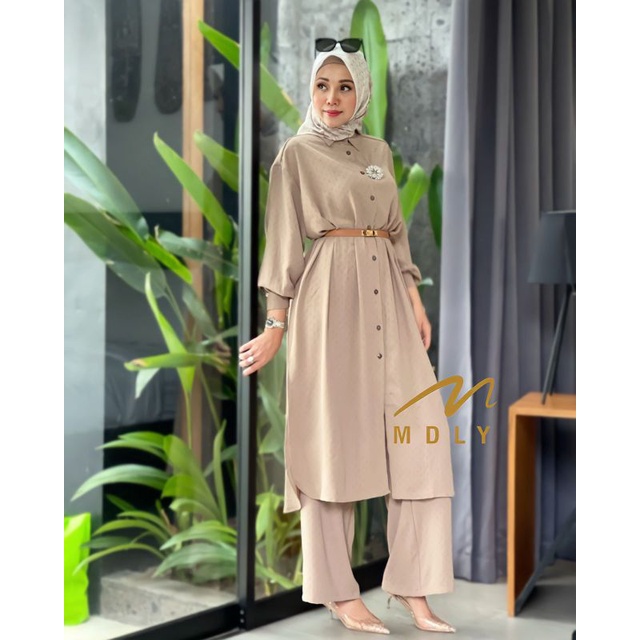 GAMIS WANITA TERBARU ORiGINAL JINGGA SET BY M DLY 03091