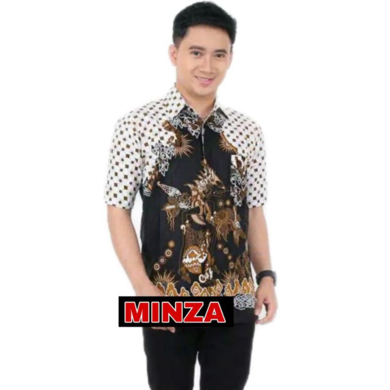 HRB026 Kenongo Hem Kemeja Batik Pria Katun Primis Premium Halus M L XL XXL