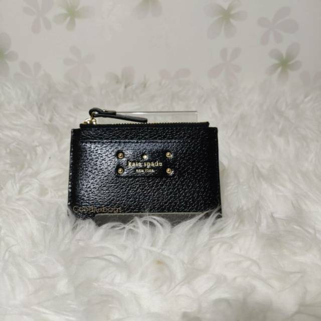 ORIGINAL Dompet Kartu Kate Spade Katespade Card Holder Black