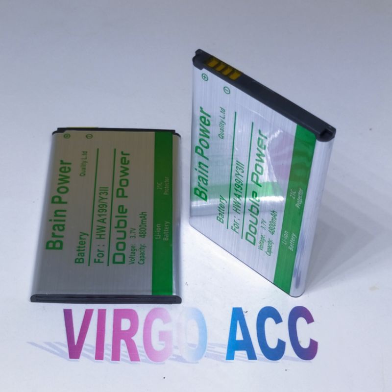Baterai Batre Battery Huawei Y3ii Y3II A199 LUA-U22 HB505076RBC Double Power Battery Hp