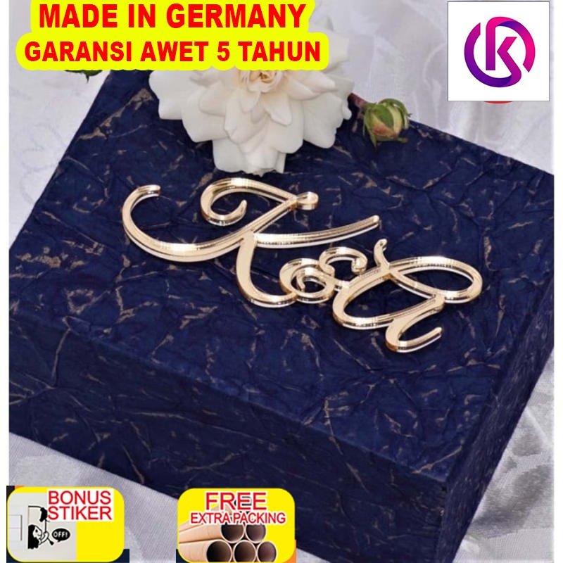 

Terlaris Acrylic Mirror Inisial / Hiasan mahar / Hiasan wedding/Couple initial