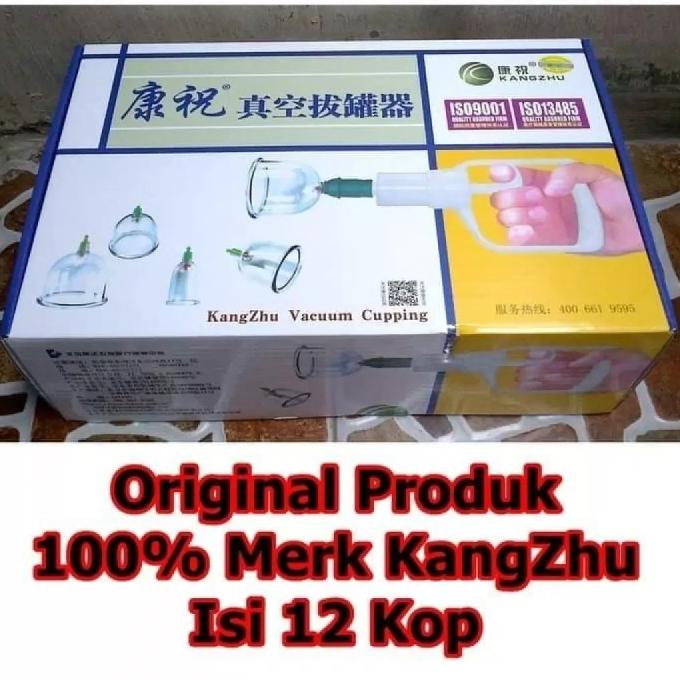 Kangzhu isi 12 / Alat bekam kangzhu original / kop angin kangzhu 12 .