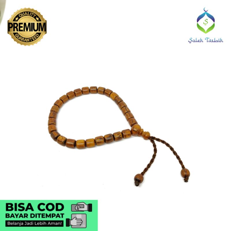 Gelang Kayu Johar Size 6mm Motif Tabung _Gelang Pria Dan Wanita