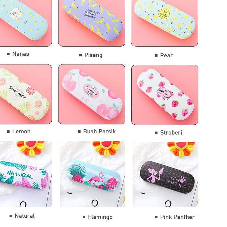 Discount Today AT-201 Kotak Kacamata Waterproof / Tempat Kacamata Lucu Unik Anti Air Motif Buah ♠