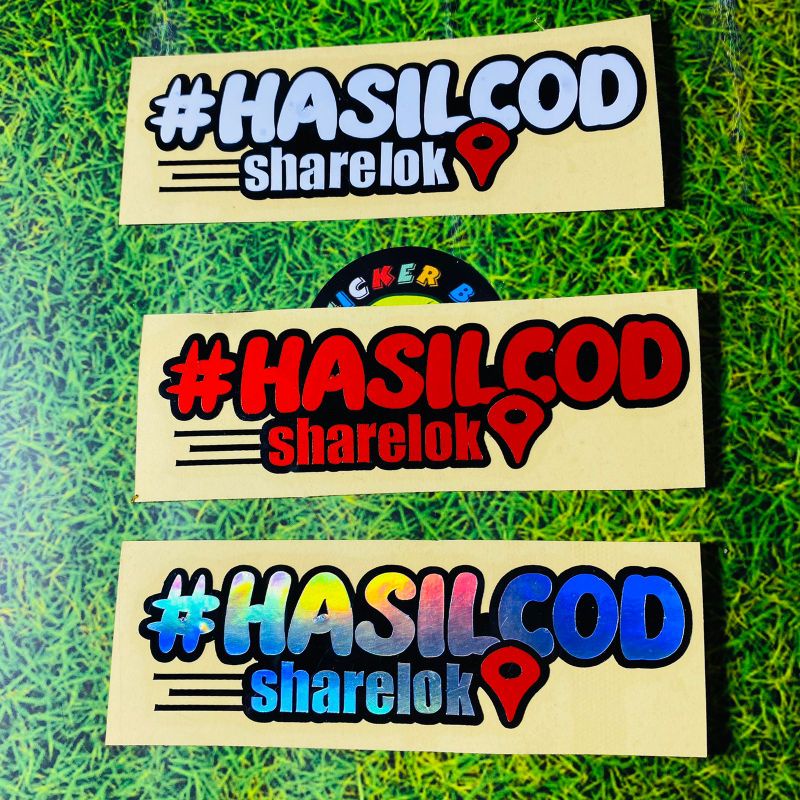 Stiker hasil cod sharlok cutting sticker motor helm viral 1pcs bukan printing