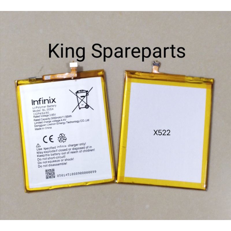 BATERAI BATRE BATTERY BATERE INFINIX HOT S2 PRO X522 BL30SX ORIGINAL