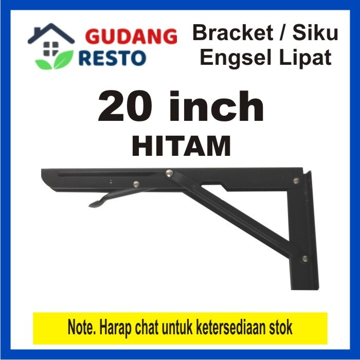 20&quot; inch Bracket Lipat / Siku / Engsel FOLDING Rak / Meja / DInding