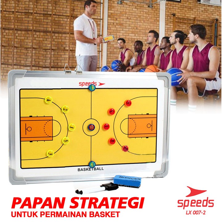 Papan Strategi Taktik Pelatih Basket Basketball Coach Board Magnetic Speeds 007-2 | Shopee Indonesia