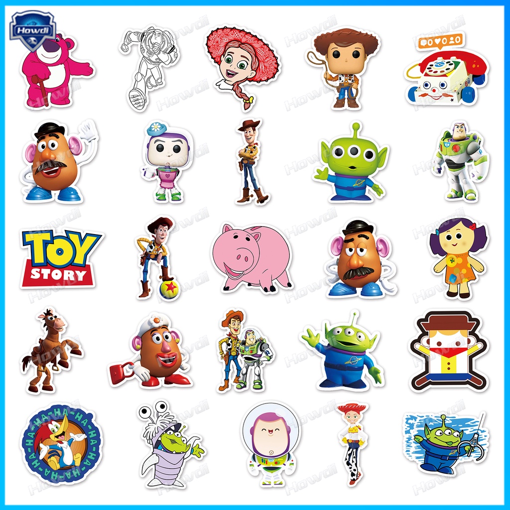 Stiker Toy Story Tahan Air Untuk Helm Motor