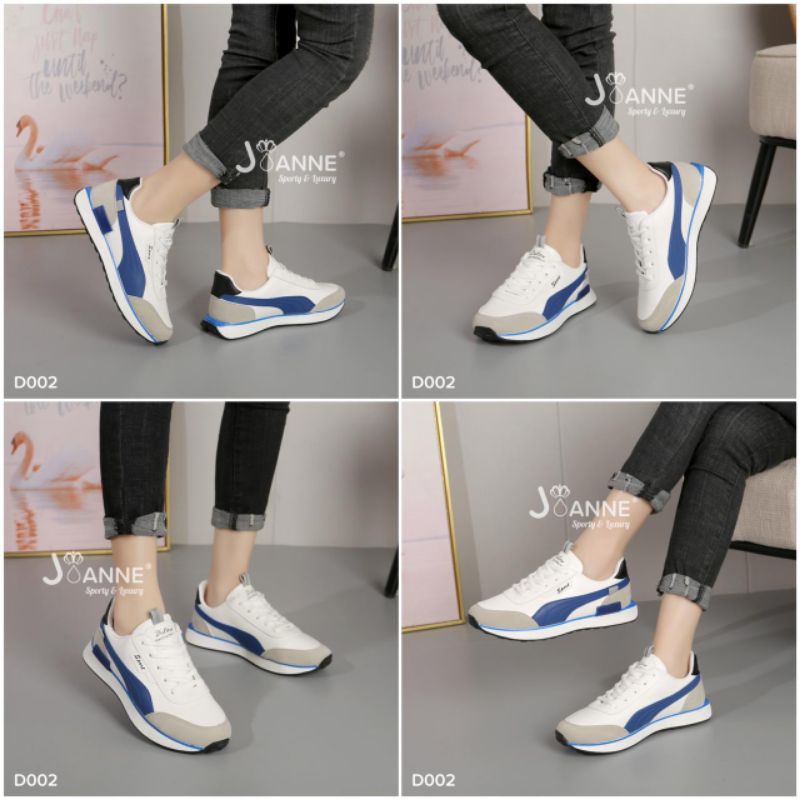 RESTOCK!! JOANNE Sepatu Sporty Sneakers Shoes D002 [ORIGINAL BRAND]