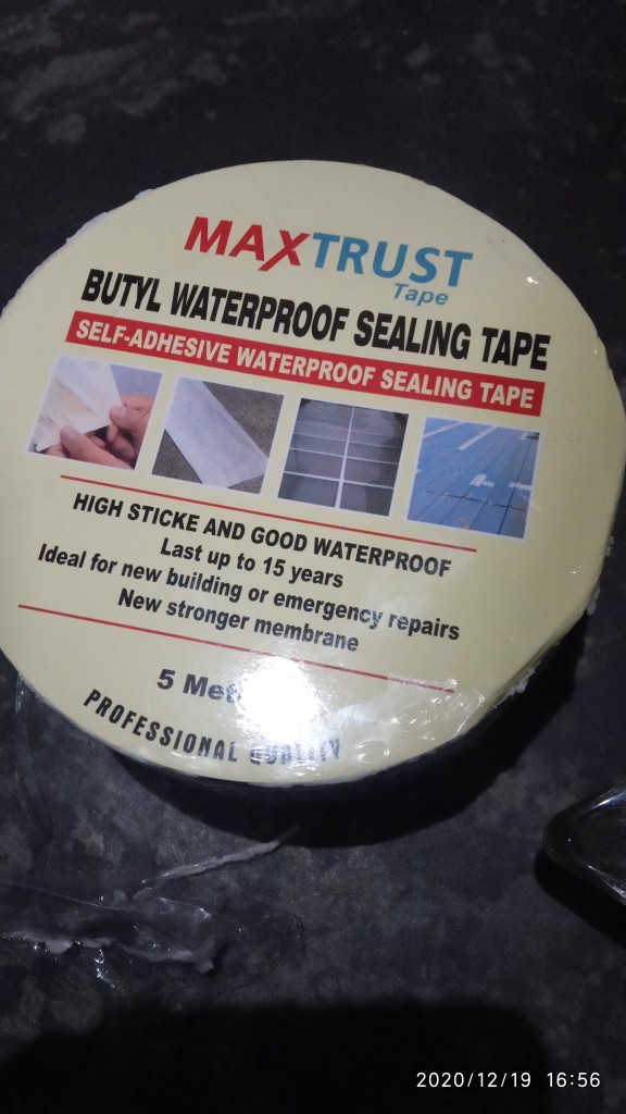 Lakban Anti Bocor Aluminium Foil Butyl Rubber Waterproof Tape 50mmx5m