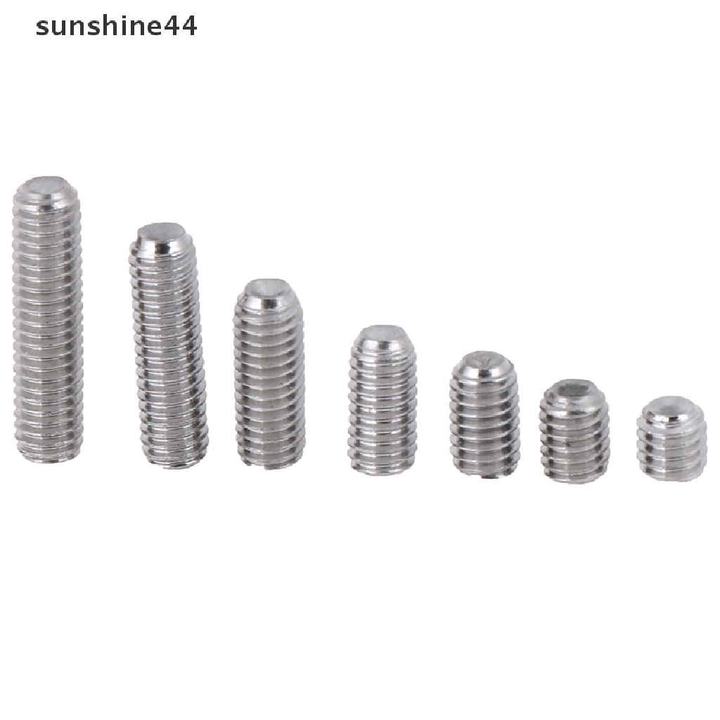 Sunshine Set 50pcs Sekrup Hex M3 M4 2-35mm Bahan Stainless Steel