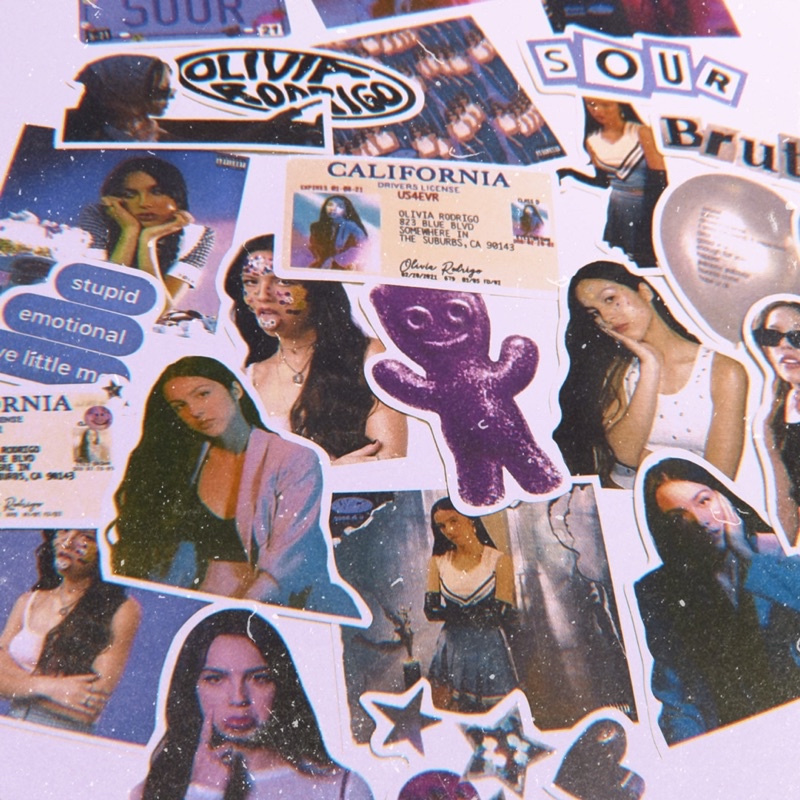 STICKER OLIVIA RODRIGO ALBUM SOUR