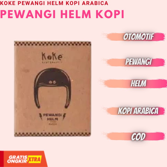KOKE Pewangi Helm Aroma Kopi pengharum helm tahan lama awet wangi nya asli kopi arabica Unisex