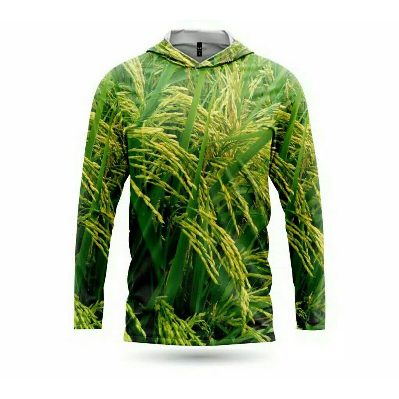 baju camo pakaian berburu Hoodie bisa cod motip padi