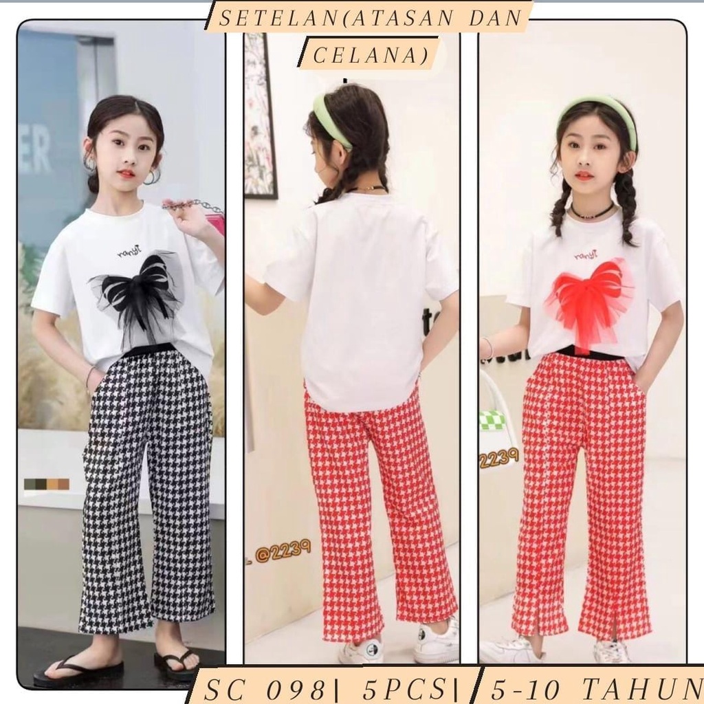 Grosir Baju Anak Import / Seri 5 X 120 / 6 - 10 Tahun / Setelan Anak Import / Kaos Premium Anak / Se