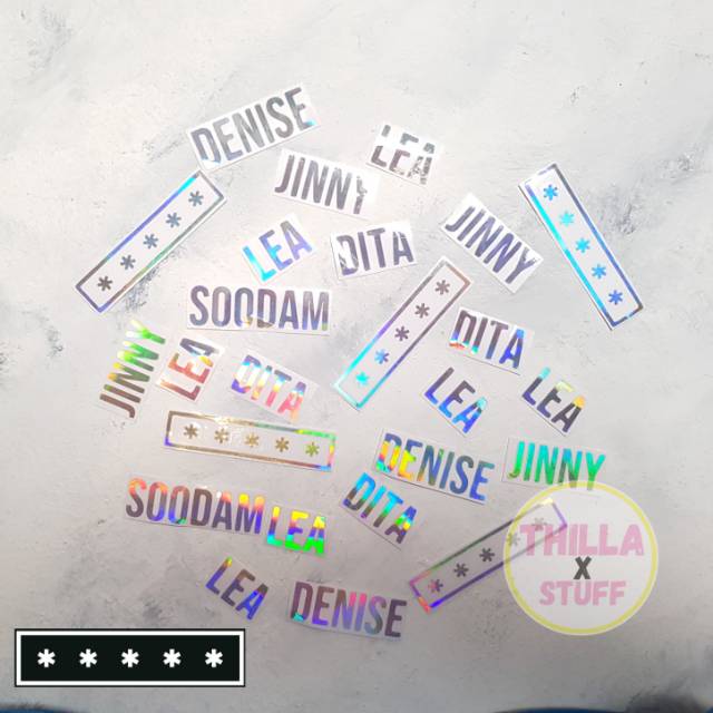 STICKER HOLOGRAM SECRET NUMBER | STIKER HOLOGRAM KPOP | SECRET NUMBER