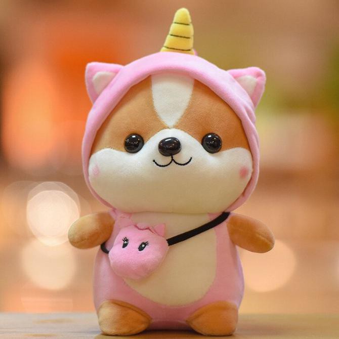 NEW Boneka Tupai Lucu Mainan Boneka Tupai Imut 25Cm - Merah Muda BERKUALITAS