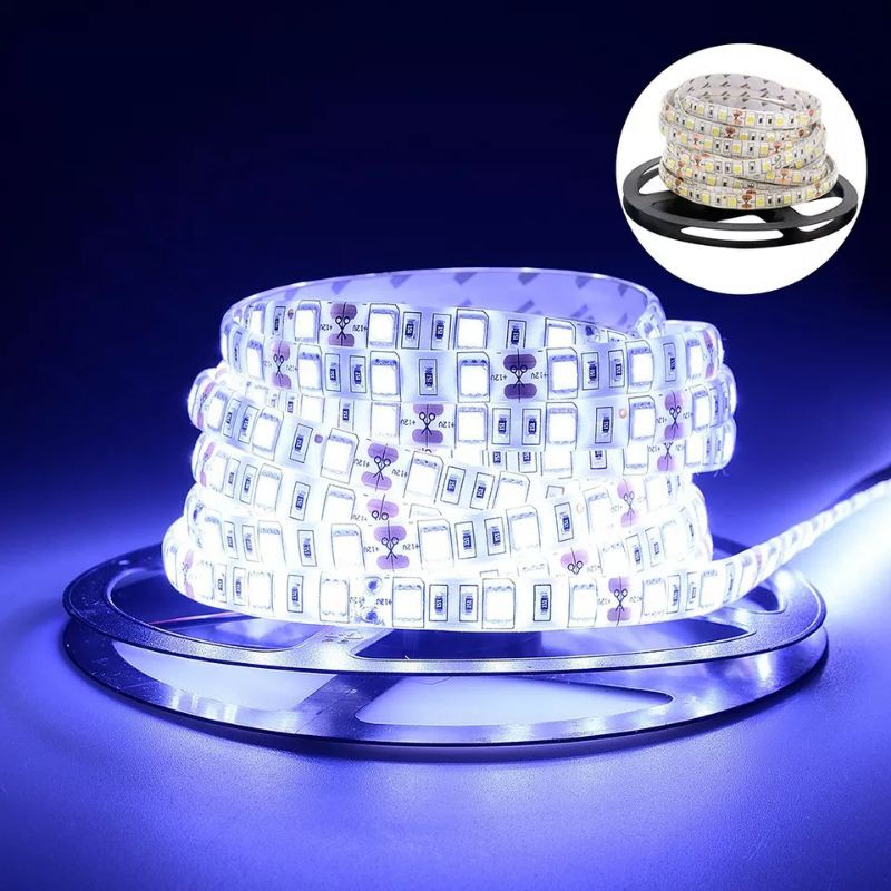 Paket 5M LED strip SMD 3528 5050 IP33 IP44 Outdoor gel single color 5 Meter Set adaptor waterproof