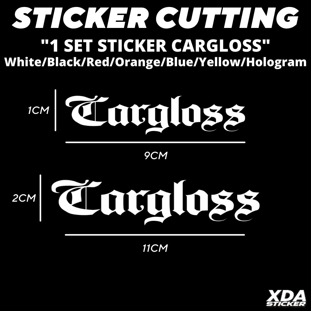

STIKER/STICKER CUTTING 1 SET CARGLOSS HELM