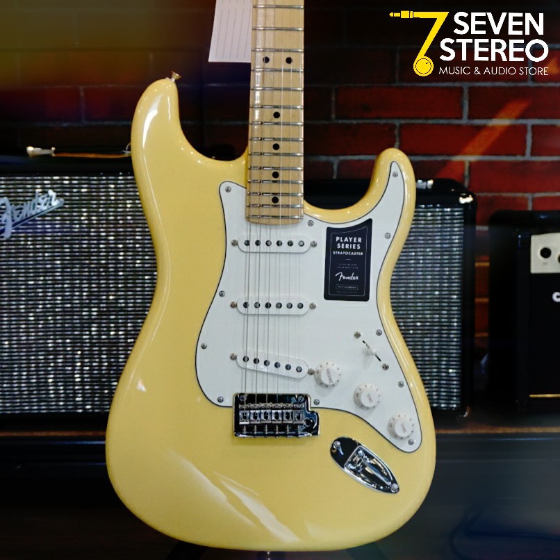 FENDER PLAYER STRATOCASTER STRAT MAPLE NECK BUTTERCREAM