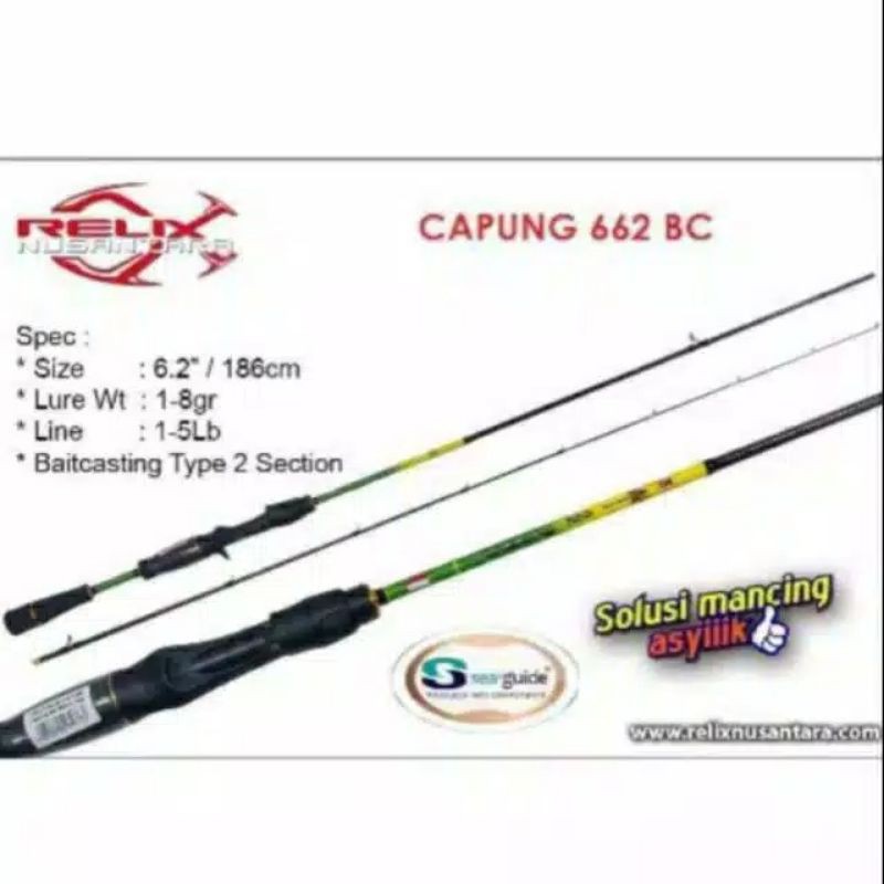 JORAN BAIT CASTING RELIX NUSANTARA CAPUNG 662 UL