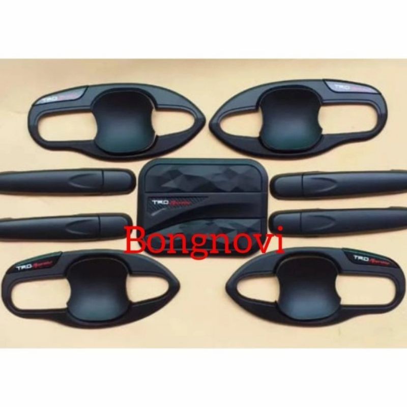 Paket Outer Handle Tank cover Trd Sportivo Hitam Calya Sigra