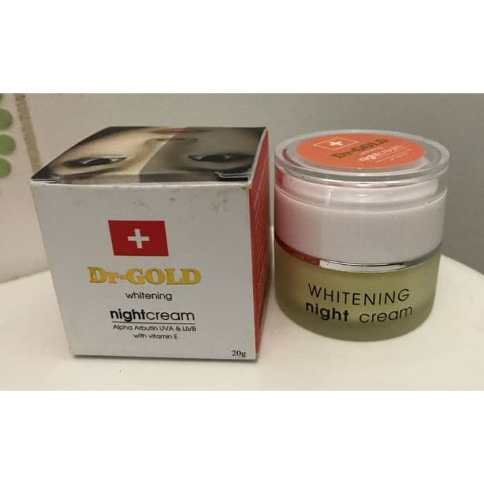 [DR.GOLD] Dr Gold Whitening Night Cream / Cream Malam / BPOM / 20gr
