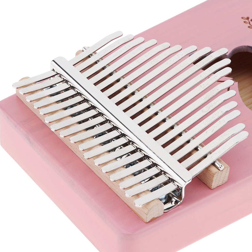 Kalimba Piano Jempol 17 Kunci Bahan Kayu Pinus Dengan Lubang Suara Butterfly Mbira Untuk Hadiah