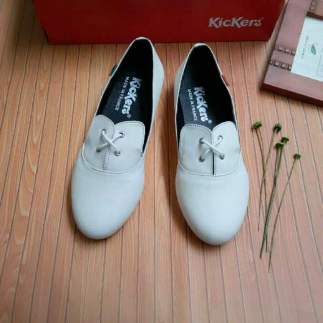 Sepatu Cewek Wanita Kickers Casual Santai Formal Slip On Flat Murah Kerja Sekolah Dinas Kantor ..,..