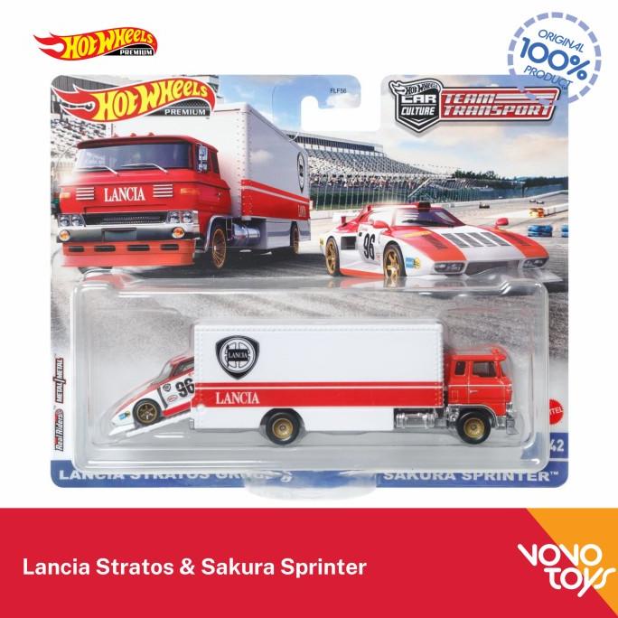 Hot Wheels Lancia Stratos and Sakura Sprinter Team Transport Hotwheels