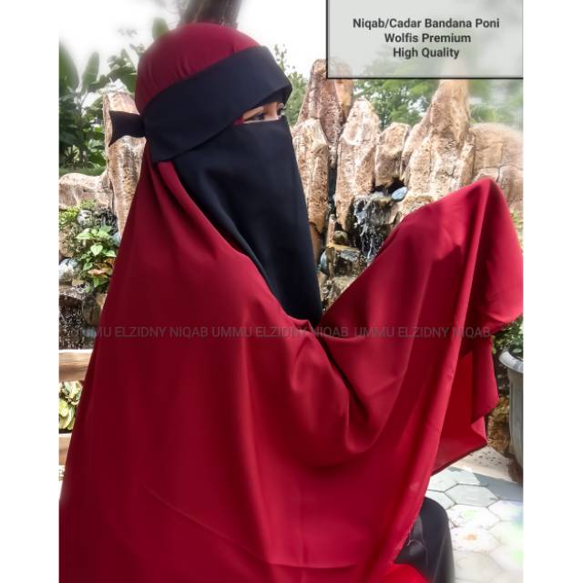 Niqab Bandana,cadar bandana poni / Wolfis Premium