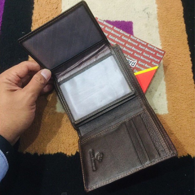 Dompet pria lipat buku bahan kulit asli banyak slot penyimpanan kartu #dompet #dompetkulit