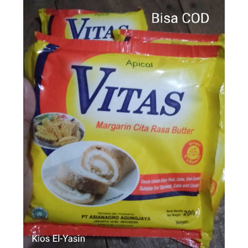 [COD] Vitas Margarin Cita rasa Butter 200g