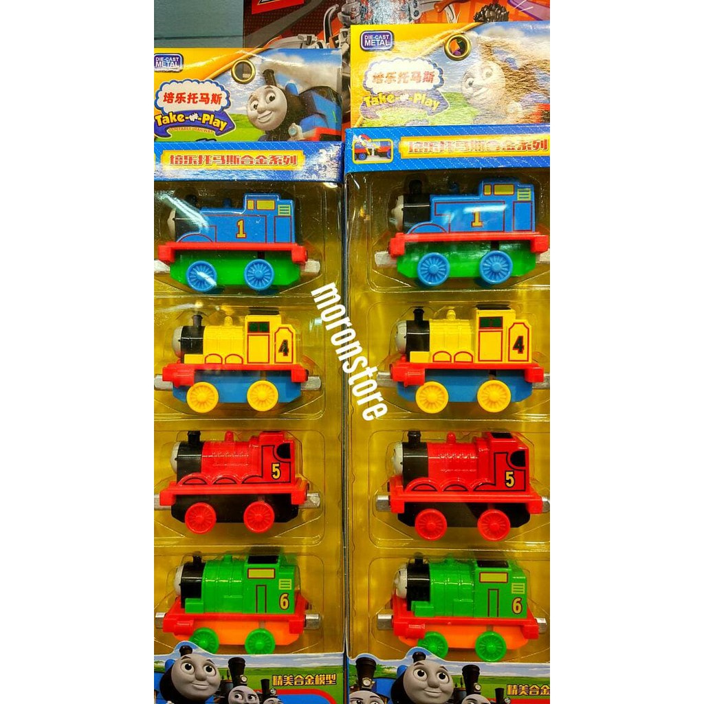 Diecast Hotwheels - Diecast Set - Diecast Thomas And Friends Kereta Api Thomas Diecast Set 4 High