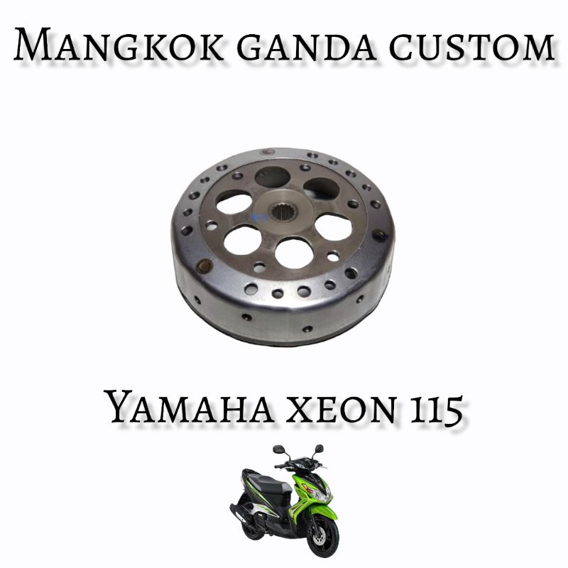 Mangkok kampas ganda custom Yamaha Xeon karbu 115