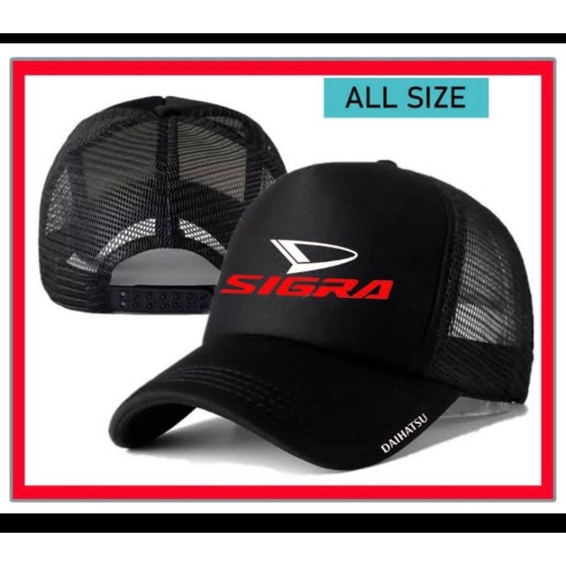 topi trucker logo Daihatsu Sigra