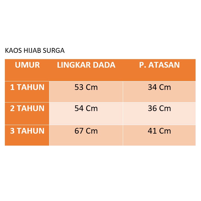 VISION ONLINE [GRATIS ONGKIR] BAJU KAOS HIJAB SURGA ANAK PEREMPUAN 1 2 3 TAHUN MURAH LENGAN PANJANG