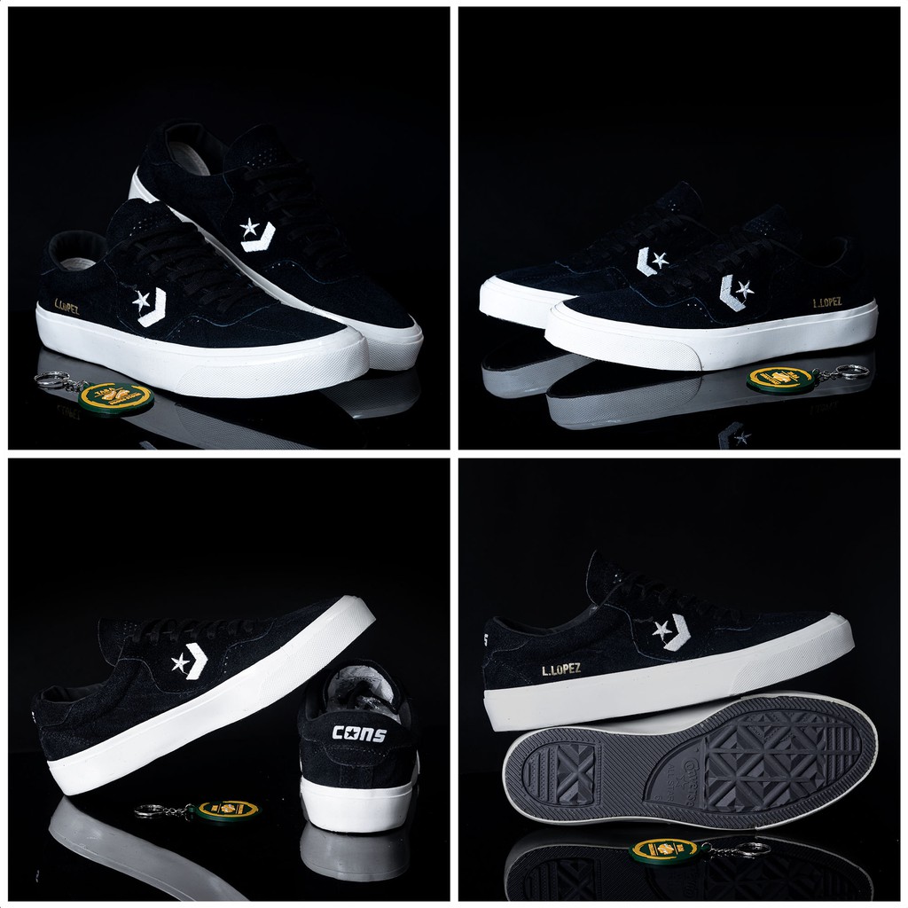 (BISA COD) SEPATU LOUIE LOPEZ PREMIUM SNEAKERS PRIA SEPATU LOUIE LOPEZ BLACK WHITE