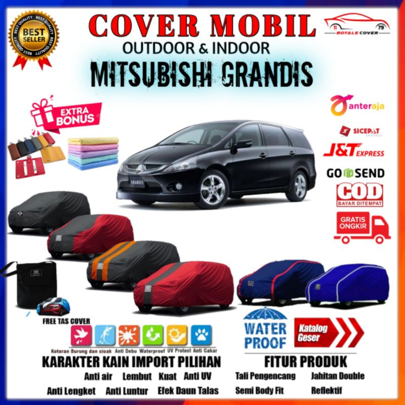 Body Cover Mobil Grandis, Sarung Mitsubishi Grandis 2003, 2004, 2005, 2006, 2007, 2008, 2009, 2010