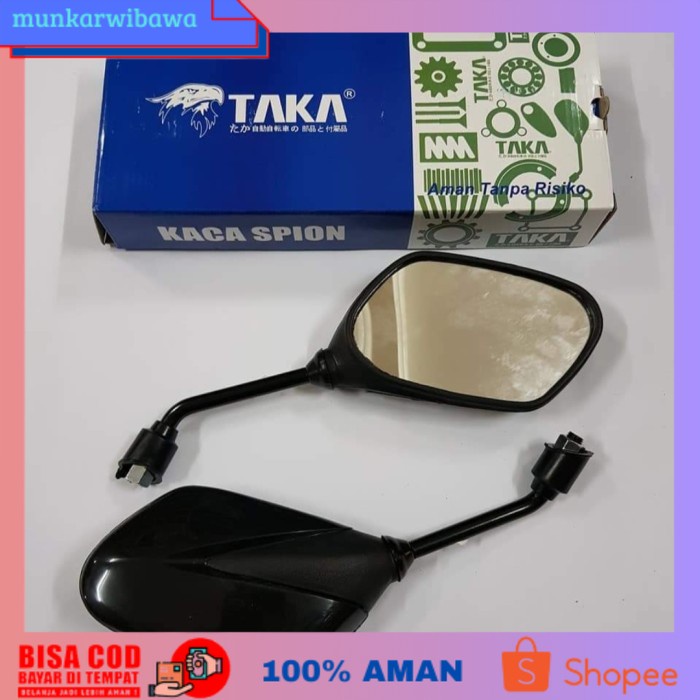 (BISA COD) Spion Cembung Motor Supra X 125 Taka Sparepart Aksesoris Variasi Motor