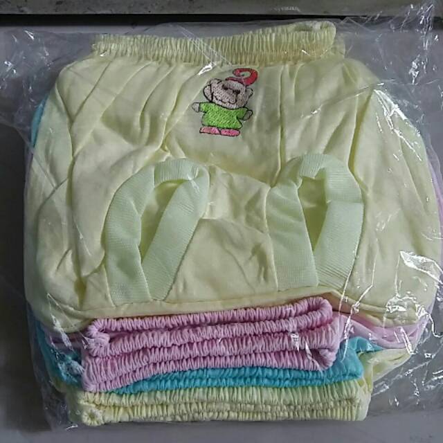 1 Lusin Celana Pop Bayi Katun PE Polos Warna Konveksi Grosir Murah