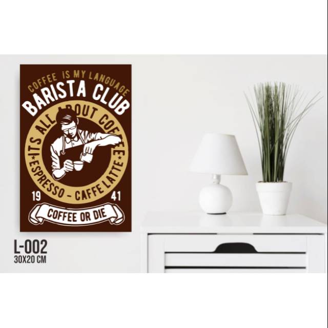 WALLDECOR HIASAN DINDING MOTIF COFFEE