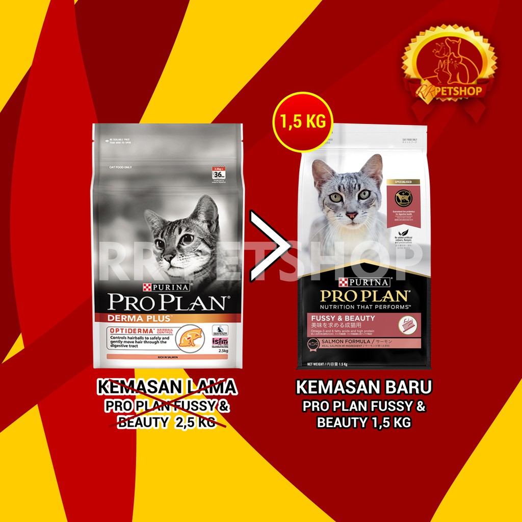 Makanan Kucing Pro Plan Derma Plus 1,5Kg / Proplan Dermaplus 1,5Kg